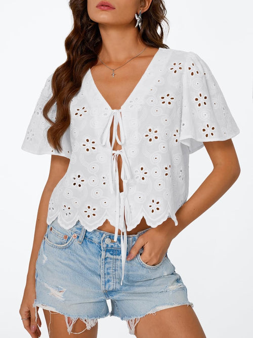 Breeze Tie-Front Boho Top